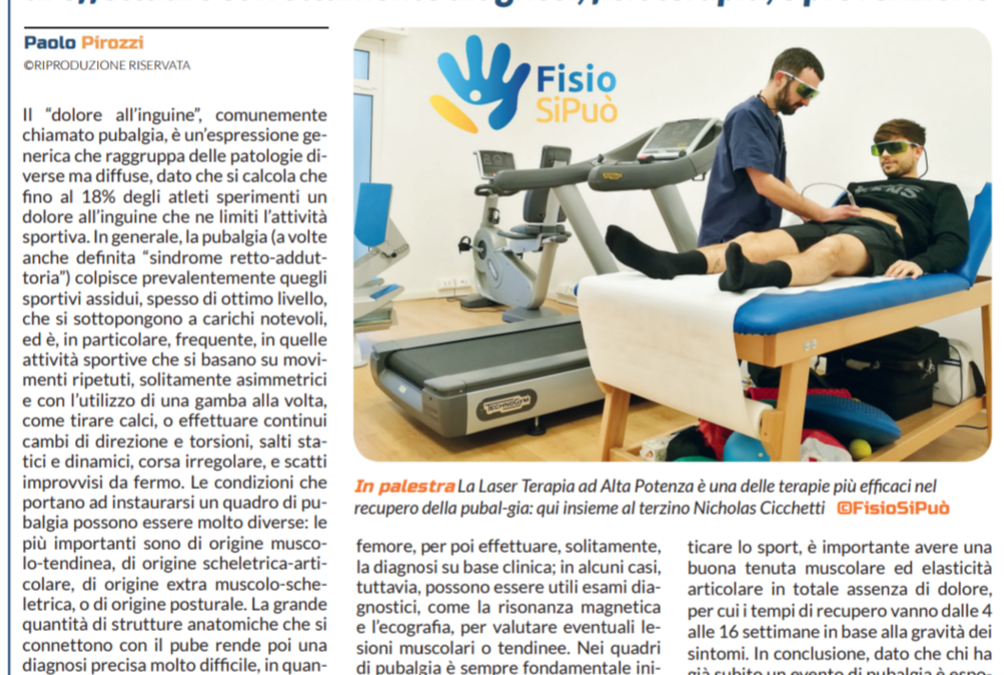 La Pubalgia: l’importanza, ai fini del recupero, di effettuare correttamente diagnosi, fisioterapia e prevenzione