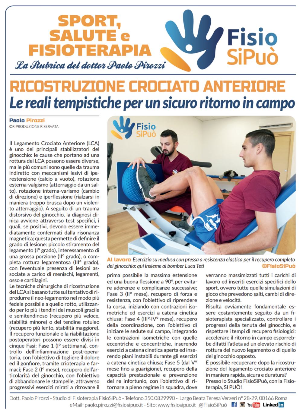 Fisioterapia Roma Casalotti